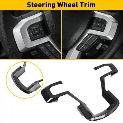 Steering Wheel Cover Trim Interior Accessories For Ford F150 F250 F350 17-20 EOA