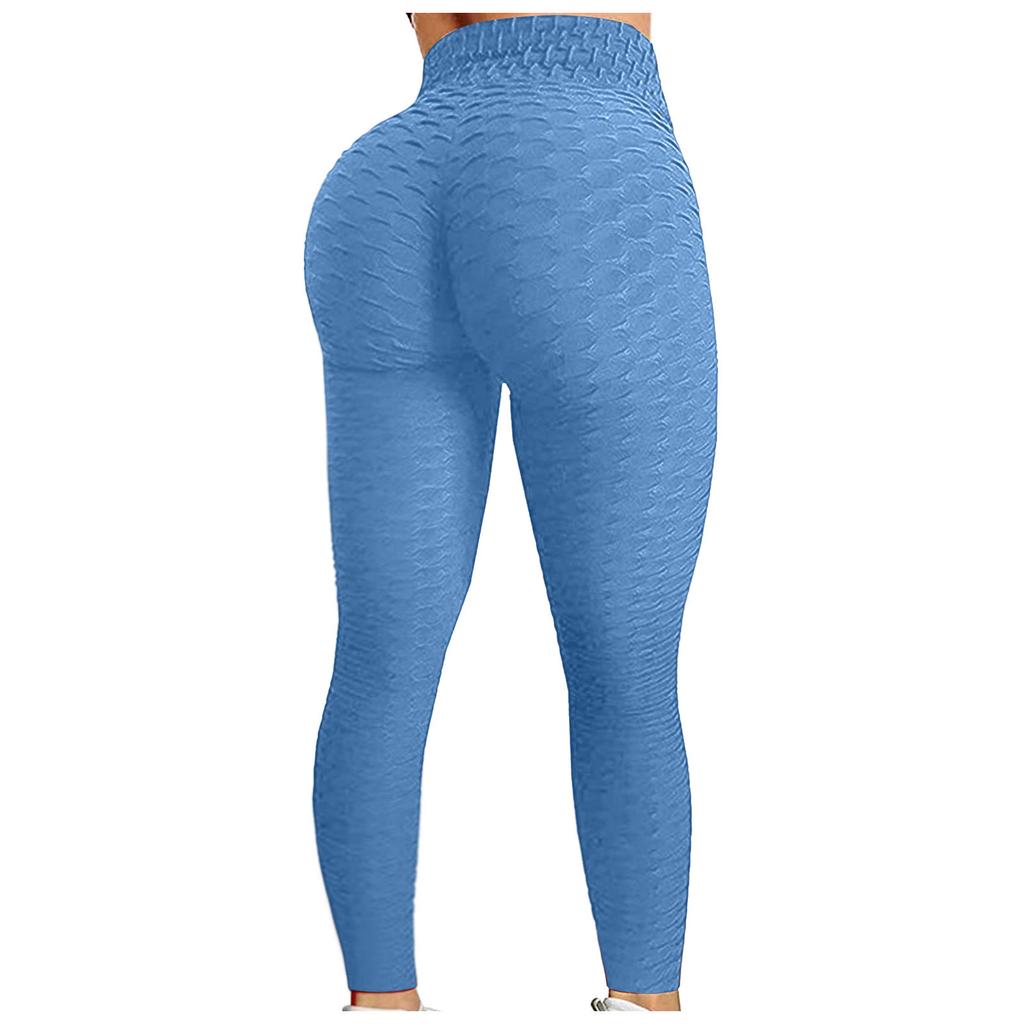 Damen Bubble Hip Lifting Übung Fitness Laufen Yogahose mit hoher Taille
