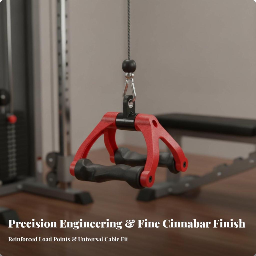Heavy-Duty V-Shaped Cable Handle Ergonomic V-Bar Attachment Lat Pull