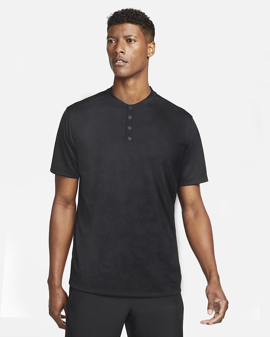 

Мужская спортивная футболка с коротким рукавом и быстрой сушкой для весны/лета – Свободный крой для фитнеса на открытом воздухе и повседневной носки Medium чёрный