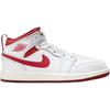 Air Jordan 1 Mid SE PS White Dune Red Kids Sneakers Lobster Sail Vachetta-Tan FJ3467-160