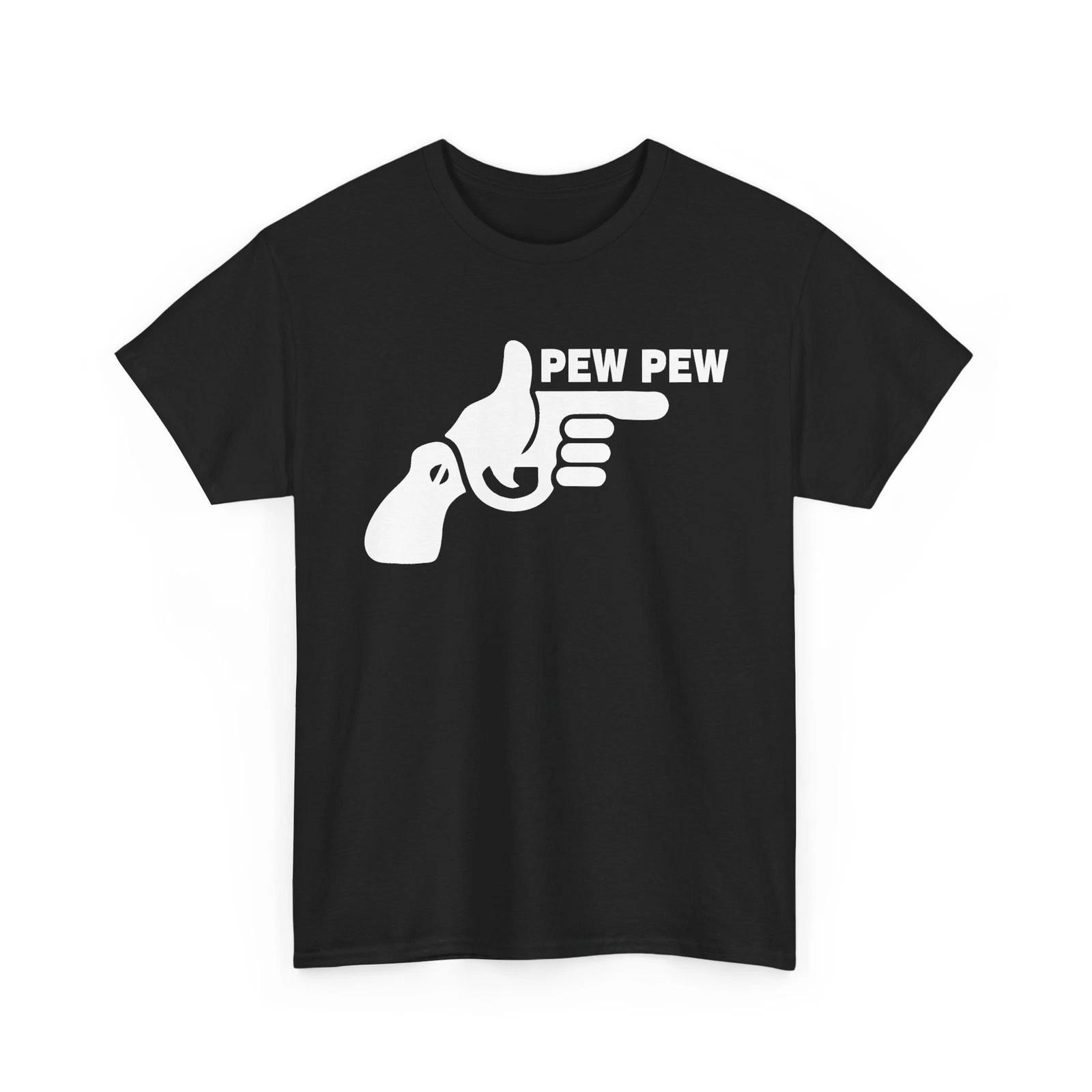 2nd Amendment Pew Pew Unisex Heavy Cotton TShirt L