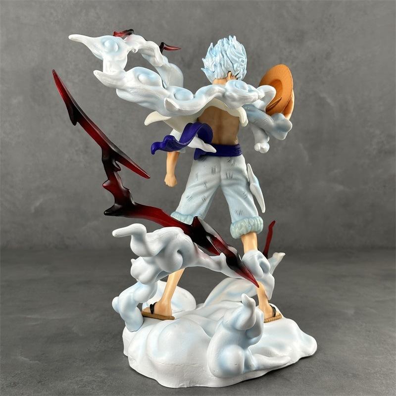 One Piece Figure MY Standing Posture Nika Luffy Battle Scene GK Statue Anime Figurine Model Room Desktop Ornament