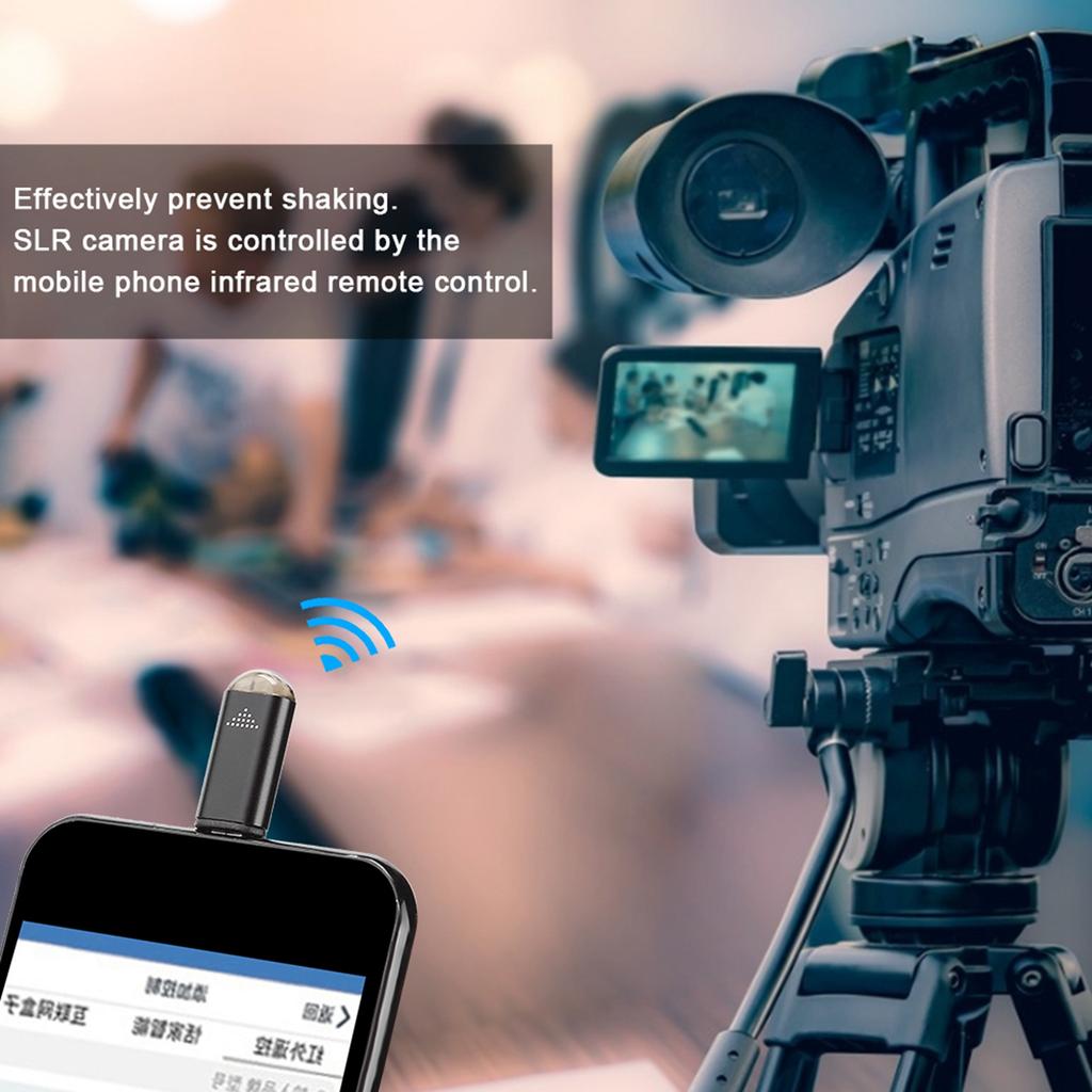 Portable Smartphone IR Smart Remote Control Wireless Adapter with Silicone Cover and Keyring(Type C ) Type‑c