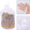 Mozeat Lens Space-Saving Hanging Laundry Hamper, White, Polyester, Portable, Hangable, Foldable