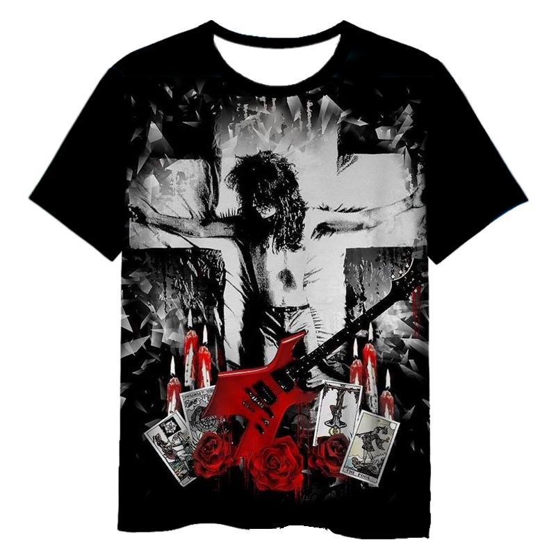 3D Rock Band Printed T-shirt W.A.S.P, Men's and Women's Fashion Street Clothing