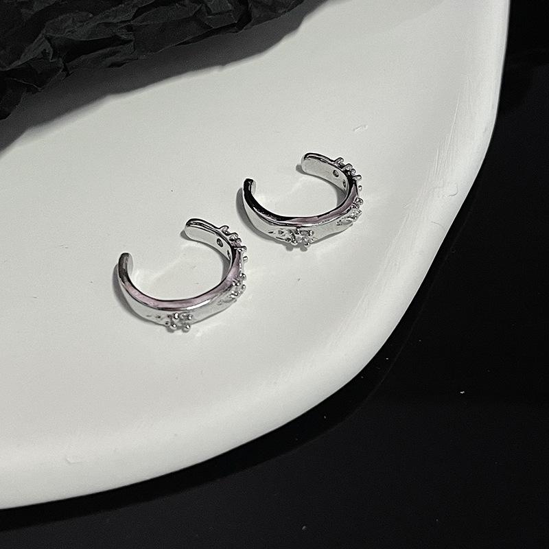 Нишевый Дизайн Циркон Без Прокола Уха Клипса на Хрящ Уха Женские Высококлассные Серьги Холодный Ветер Темперамент Модные Персонализированные Серьги No specifications