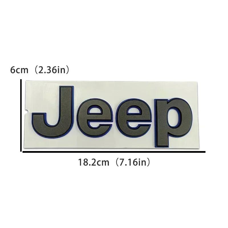 For Jeep For JEEP Wrangler Grand Cherokee Compass Renegade JK JL Patriot Rubicon Rear Trunk Decals  ABS Car Front Hood