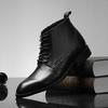 Premium Handcrafted Full-Grain Leather Oxford Boots, Classic Dress Shoes, Sleek Formal Style for Business Meetings & Office Wear