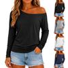 Damen Lässiges Off-Shoulder Lockeres Oberteil