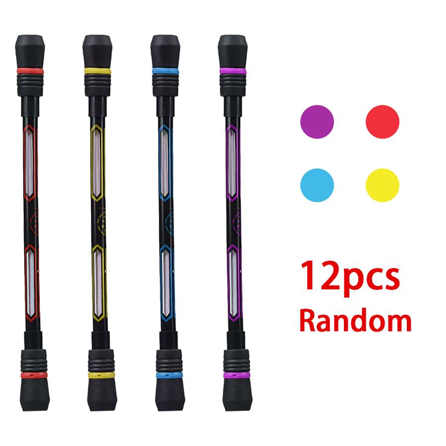 3/6/12pcs Spinning Pen Finger Rotation Game Flexibility Training Writing Drawing Tool Office Study Creative Stationery XJM