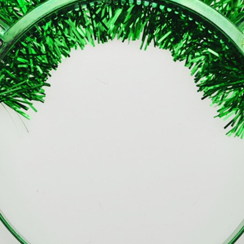 Weihnachts-LED-Haarreif mit Glühbirnen- und Lametta-Form für Erwachsene Styling Haar Zubehör