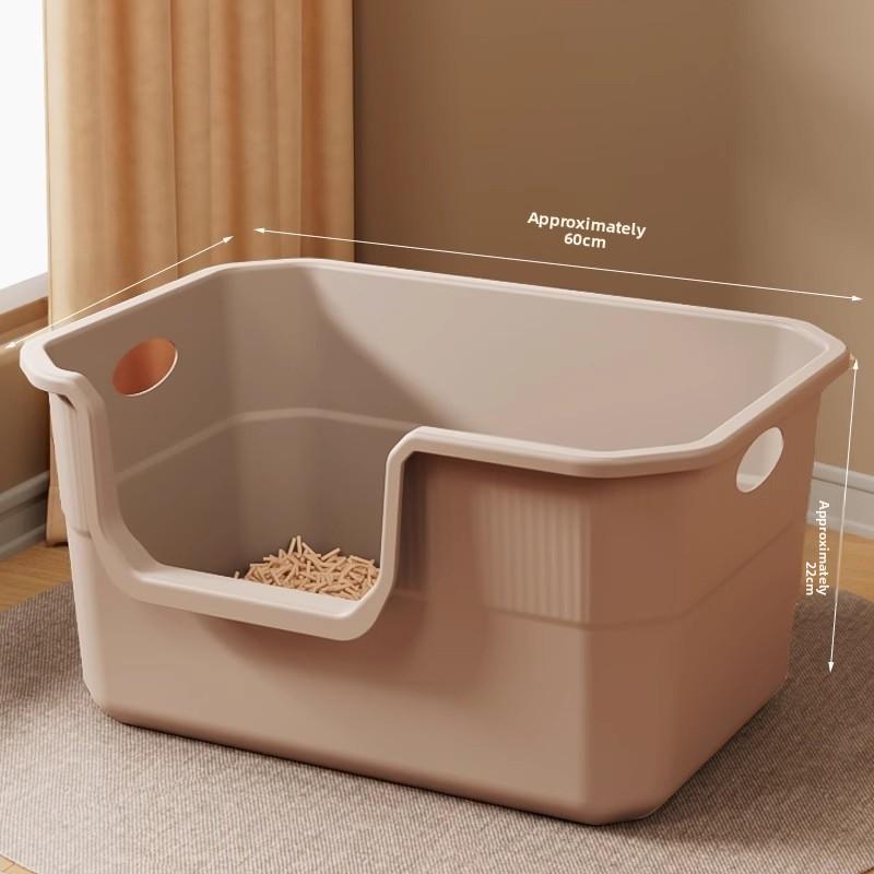 Extra Large Open-Top Litter Box Anti-Spla Giant Size Toilet for S Pet Supplies Sand Pan Special Large Size