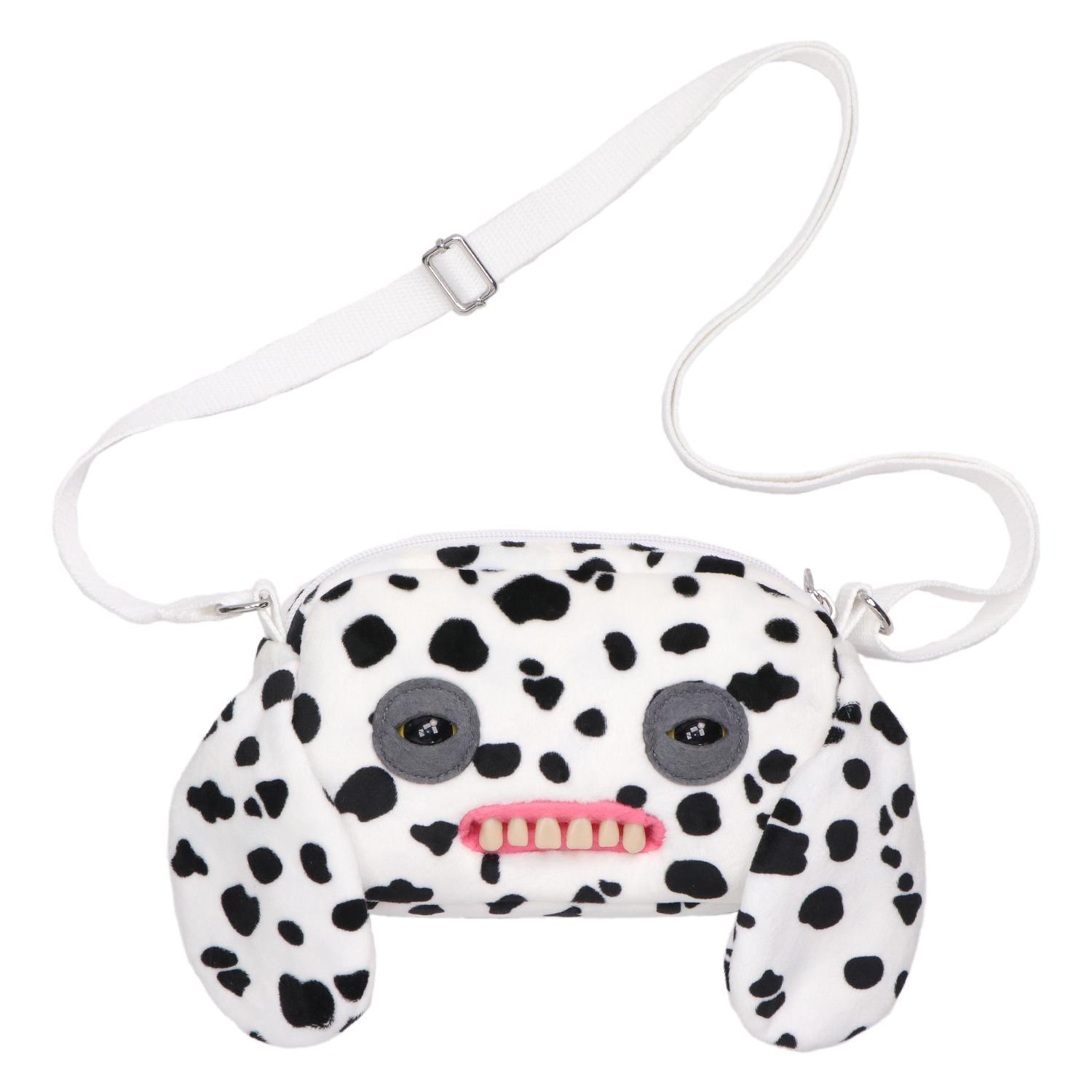 Yiran toy Fugglers Pluche Crossbody Tas Originele Fuggs Schouder Kleine Lelijke Tanden Monster Portemonnee Opbergtas Enkele Riem Voor Telefoon Camera white