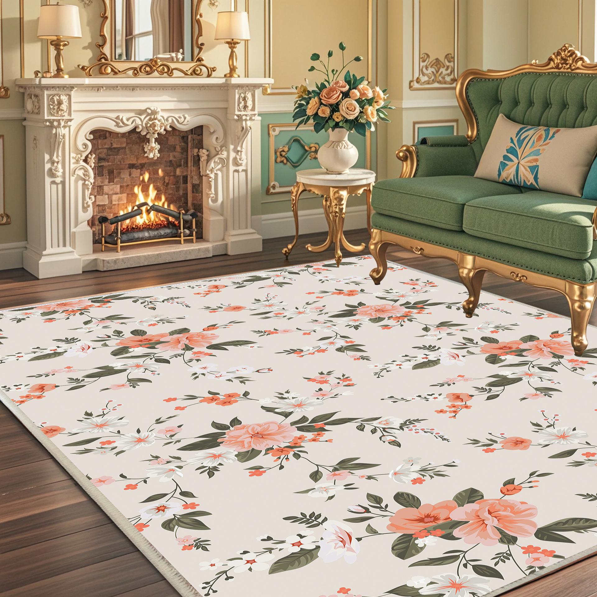 WTEMPO Printed Living Room Carpet Decoration Carpet Bedroom Bedside Carpet Machine Washed Floor Mat 40x120cm