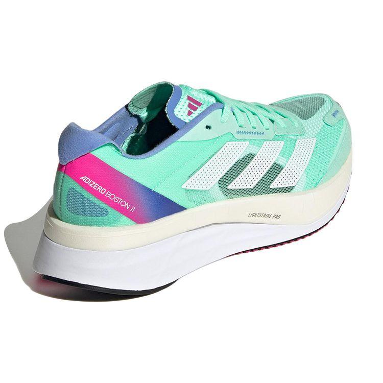 Adidas Adizero Boston 11 Pulse Mint Pink Women Sneakers Green Cloud-White Crystal-White HQ3696