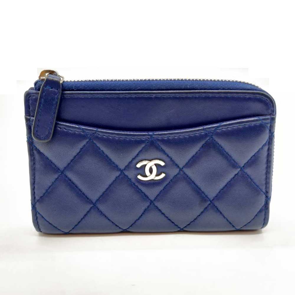 Used CHANEL MatrasseCoin Case Lambskin Women