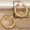 Hammered Textured Chunky Hoop Earrings for Women Sparkly Jewelry