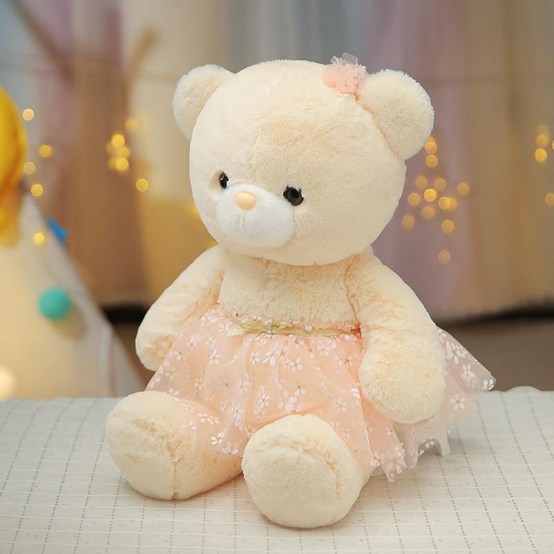 Stuffed Bear Teddy Toy For Girls With Pp Cotton Filling In Animal Shape Gift