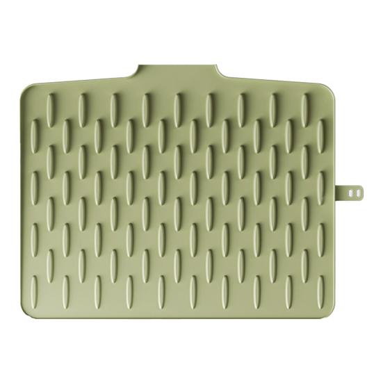 

Коврик для сушки посуды Термостойкий силиконовый кухонный коврик для сушки Нескользящий коврик для кухонной столешницы Предотвращает скопление воды для горячих кастрюль сковородок Приготовление еды зелёный