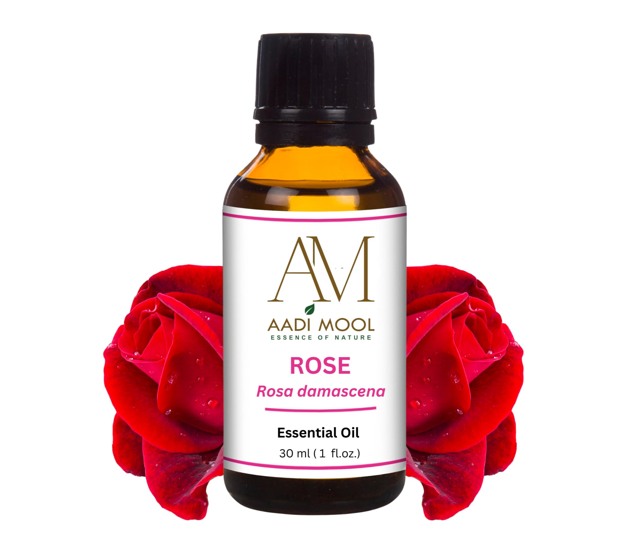 

Aadi Mool Rose Essential Oil | For Glowing Skin, Relaxation & Aromatherapy - 30ML
