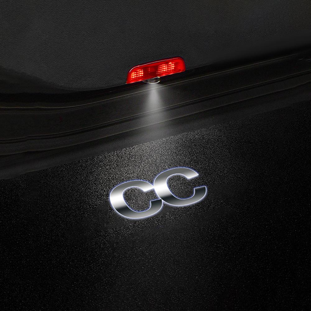2PCS Car Door Projector Lamps LED Welcome Lights For VW Lavida 2008-2011 Touran Beetle 2006-2016 Caddy Bora 2005 GOlf 2002-2008