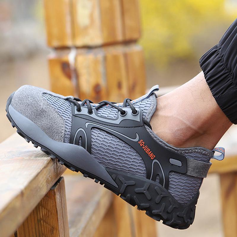 Atrego Lightweight Breathable Men Safety Shoes Steel Toe Work Shoes For Men Anti Smashing Construction Sneaker With Reflective Buy At A Low Prices On Joom E Commerce Platform