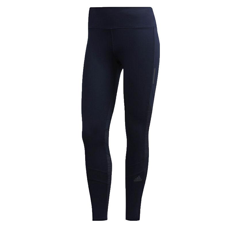 

Adidas Knitted Stretch Tight Running Pants Women Pants Navy-Blue DQ1916 L