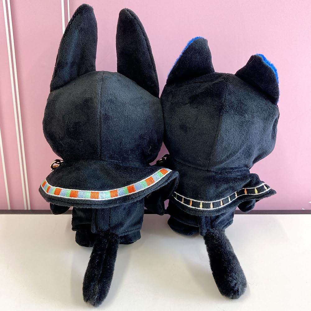 Egyptian God Plush Clothes [Poncho, Hoodie, and Shoes Set] for 10cm Bastet Plush Clothes Kigurumi Accessories Otaku Doll Mascot Kpopdoll Costume