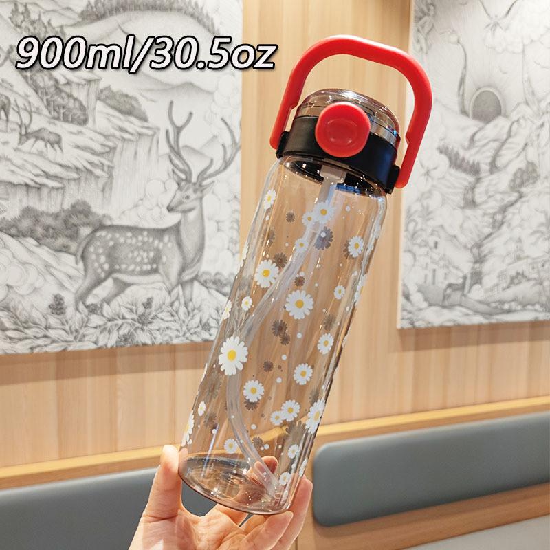 

Summer Lockable Sports Water Bottle With Large Capacity For Outdoor Activities And Daily Use чорний
