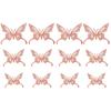 Ornament Home Decoration Gold Silver Rose Gold 3D Hollow Butterfly Wall Stickers Mariposas Decals