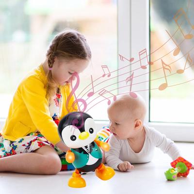 Pinguin Roboter Spielzeug Mit Musik Licht Interaktive Bewegung Pädagogisch Sensorisches Spiel Hörspielzeug Für Babys Kleinkinder Spaß