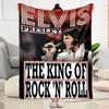 Elvis Presley: Rock 'n' Roll König Decke Bequem Geeignet für Bettwäsche Stuhl Bett Vier Jahreszeiten Universell Digitaldruck