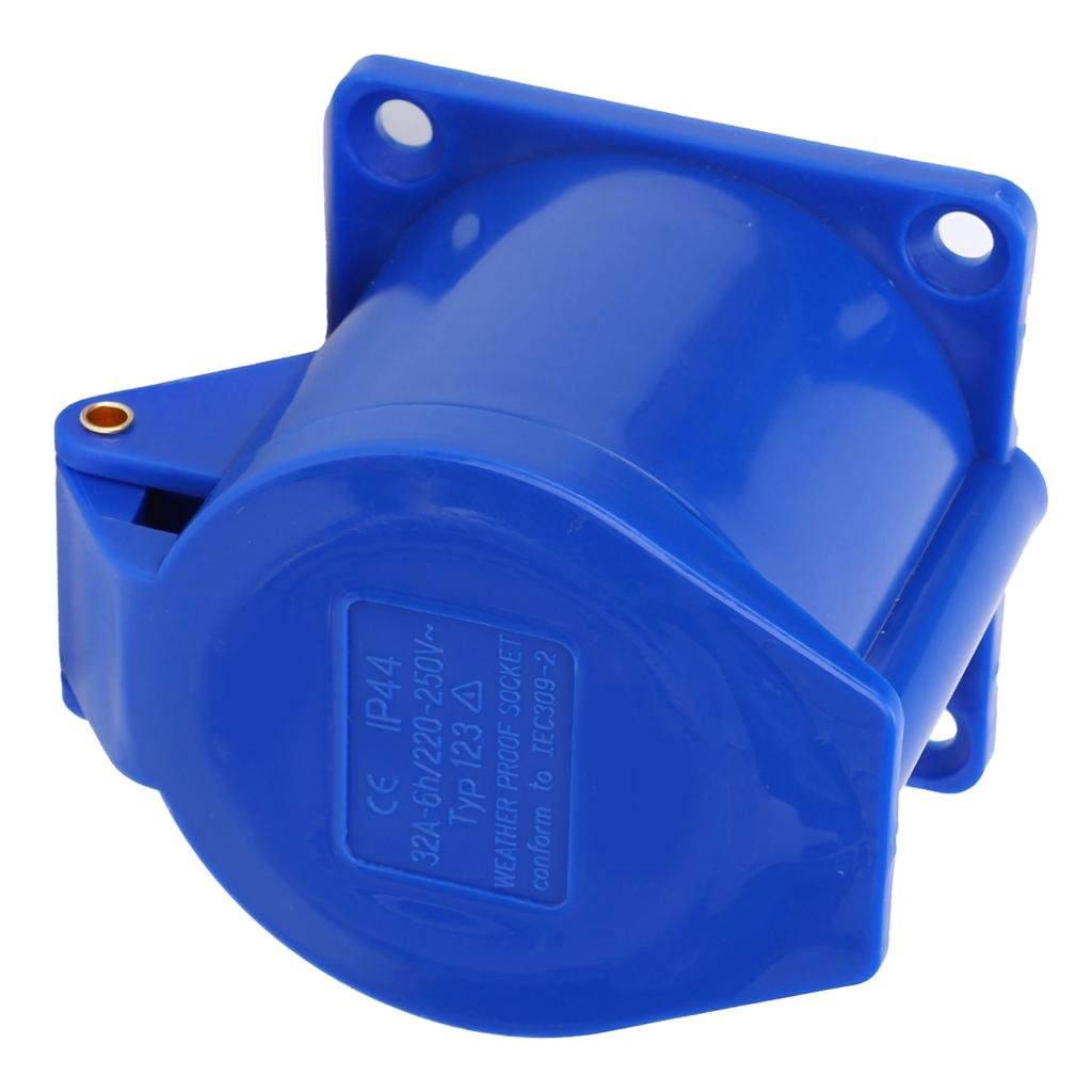 Industrial Power Socket 3‑Pin 1‑Phase Explosion‑Proof Concealed Installation 32A 220‑