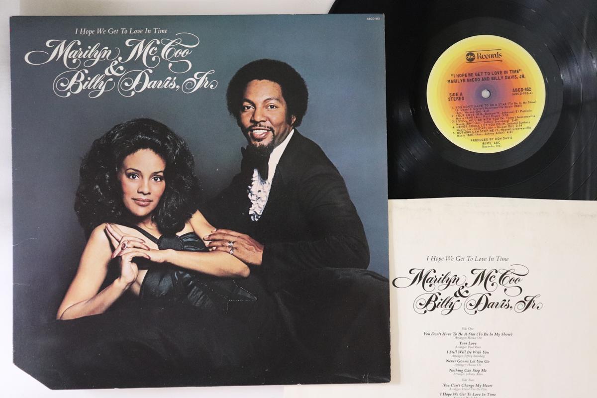 

LP Record MARILYN MCCOO BILLY DAVIS JR - I Hope We Get To Love In Time ABCD952 ABC Records 1976 US SoulFunk Used