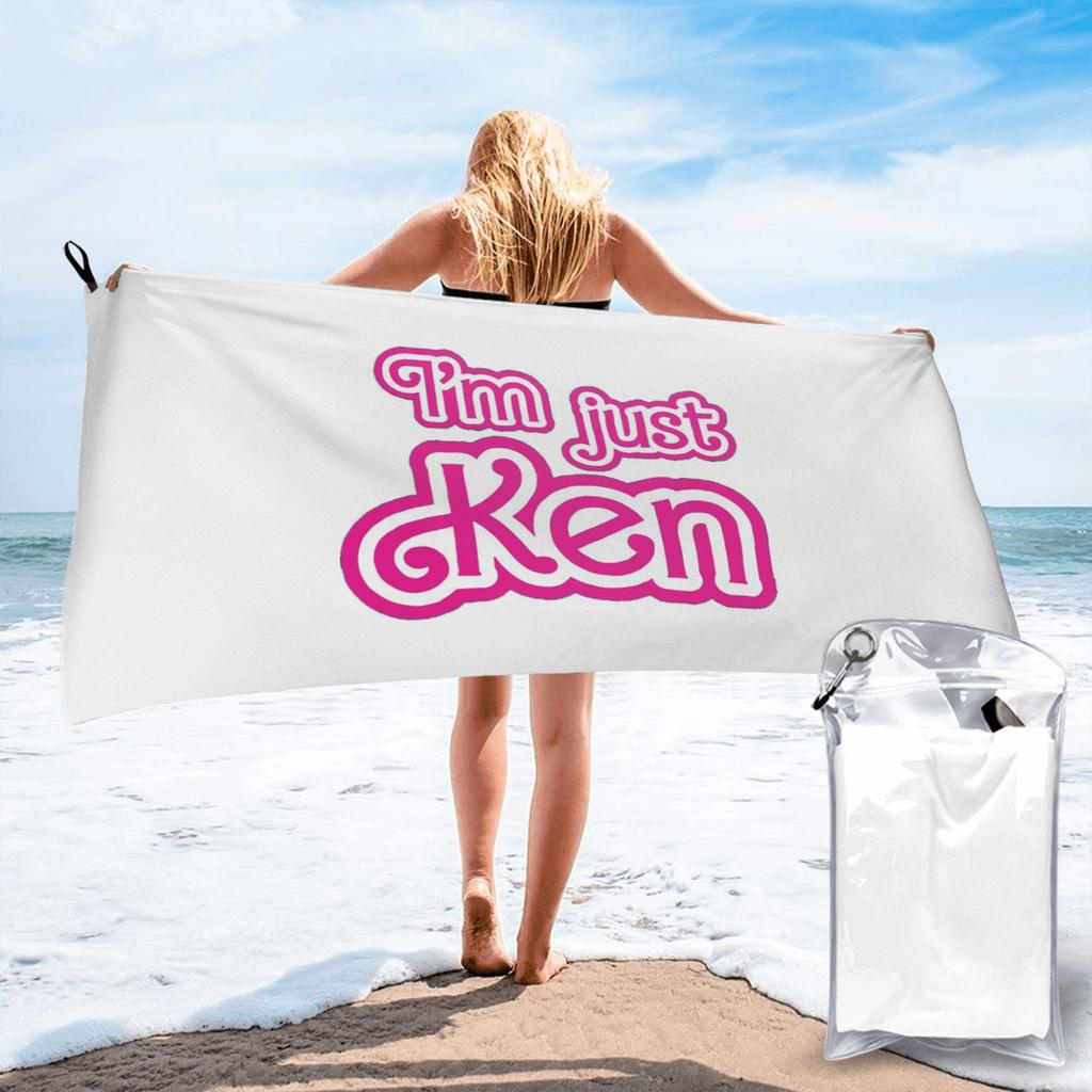 I_m Just Ken Beach Towel Soft Microfiber Quick Dry Absorbent Quick Towels For Bath