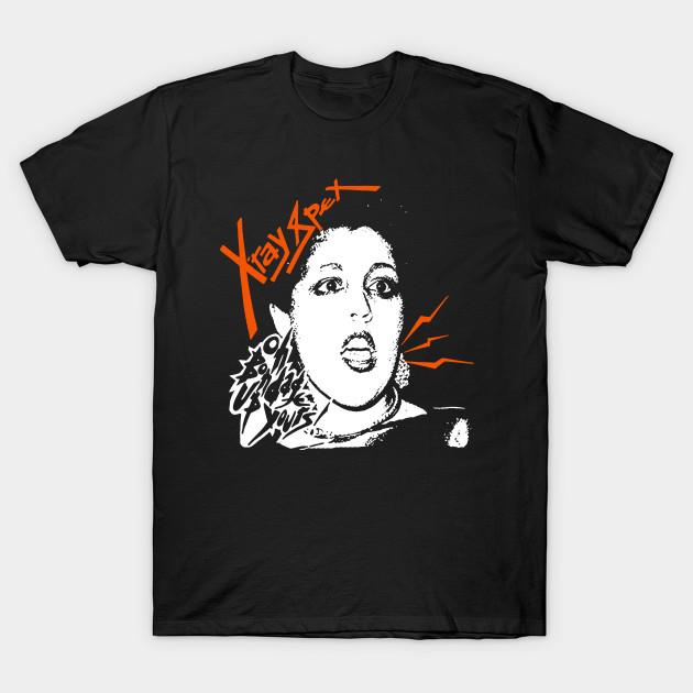 Men Black Print T-shirt X-Ray Spex - Poly Styrene Vintage No-Cut Transfer Paper Print Cotton Tshirt 3XL чёрный