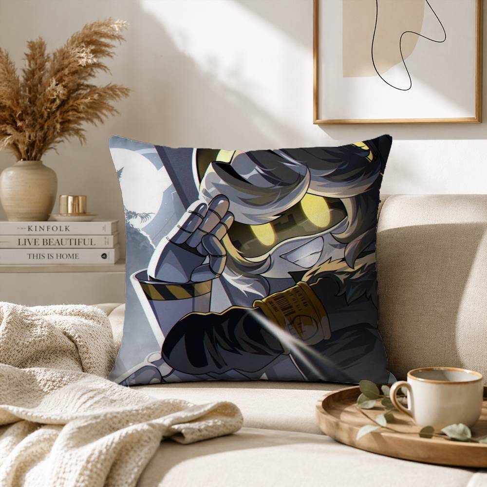 Horror Anime Murder Drones Pillow Case for Sofa Living Room Home office Decor Protective Cover