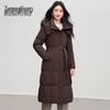 SNOWFLYING Women's Long Knee-Length Down Parka
