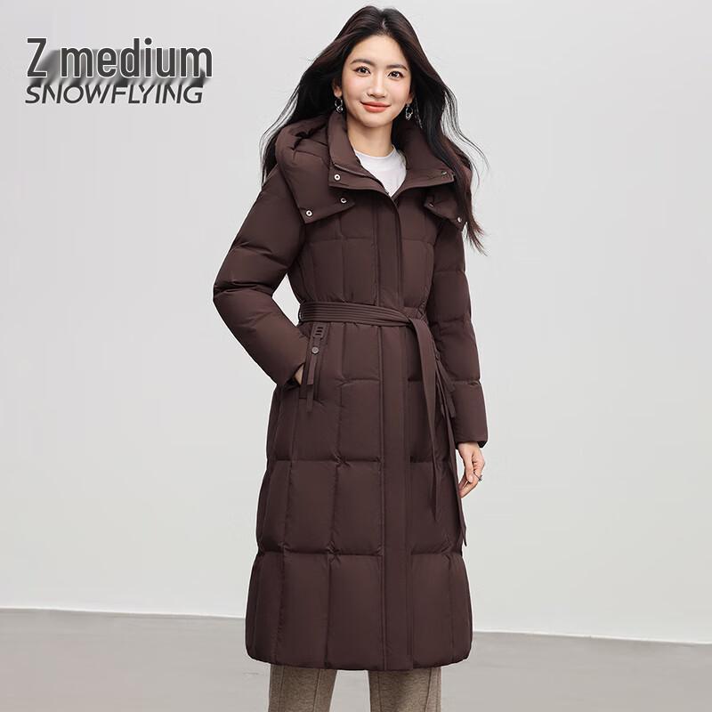 SNOWFLYING Women's Long Knee-Length Down Parka
