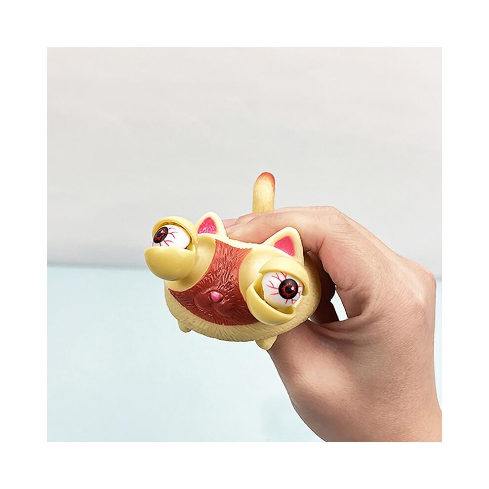 Jouets créatifs à presser Yeux de chat éclatants Jouets à presser pour adultes et enfants Animaux Cadeaux anti-stress Poupée farceuse Décompression Évacuation