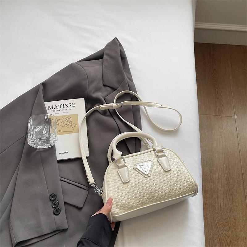 Strukturierte Litschi-Muster Handtasche Damen Neue trendige und modische Pendler-Umhängetasche Sommer Vielseitige Messenger Bag