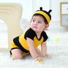 Dressy Daisy Kombinezon dla noworodka Pszczółka Kostium Body Strój imprezowy z Rozmiarami Miesiące Skrzydła, Skarpetki, Czapka, 9-12