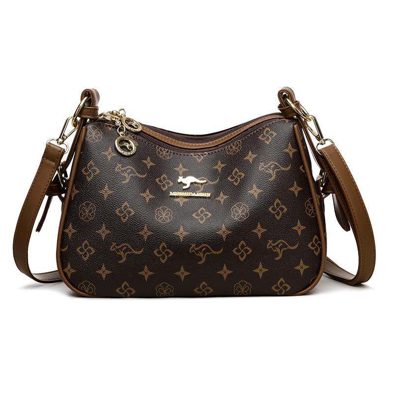 

Женская сумка модная сумка-тоут новая с принтом высокоценная сумка на плечо легкая универсальная сумка-мессенджер коричневый