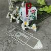 3D Stereo Mailbox Box Cutting Dies Cuts Stencils Metal Die Cuts Templates Molds for Scrapbooking Card Making Decoration