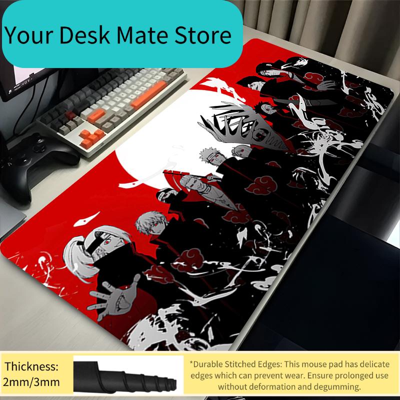 Mouse Pad Large XXL Computer Gamer Extended Keyboard Mousepad Laptop Game Desk Mat Naruto Aakatsuki Carpet Rubber Mouse Pads