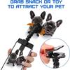 Pet Selfie Stick with Snack Holder 360 Rotation Phone Clip for Dogs Cats Attract Pets Look At Lens One Hand Pet Photography Tool
