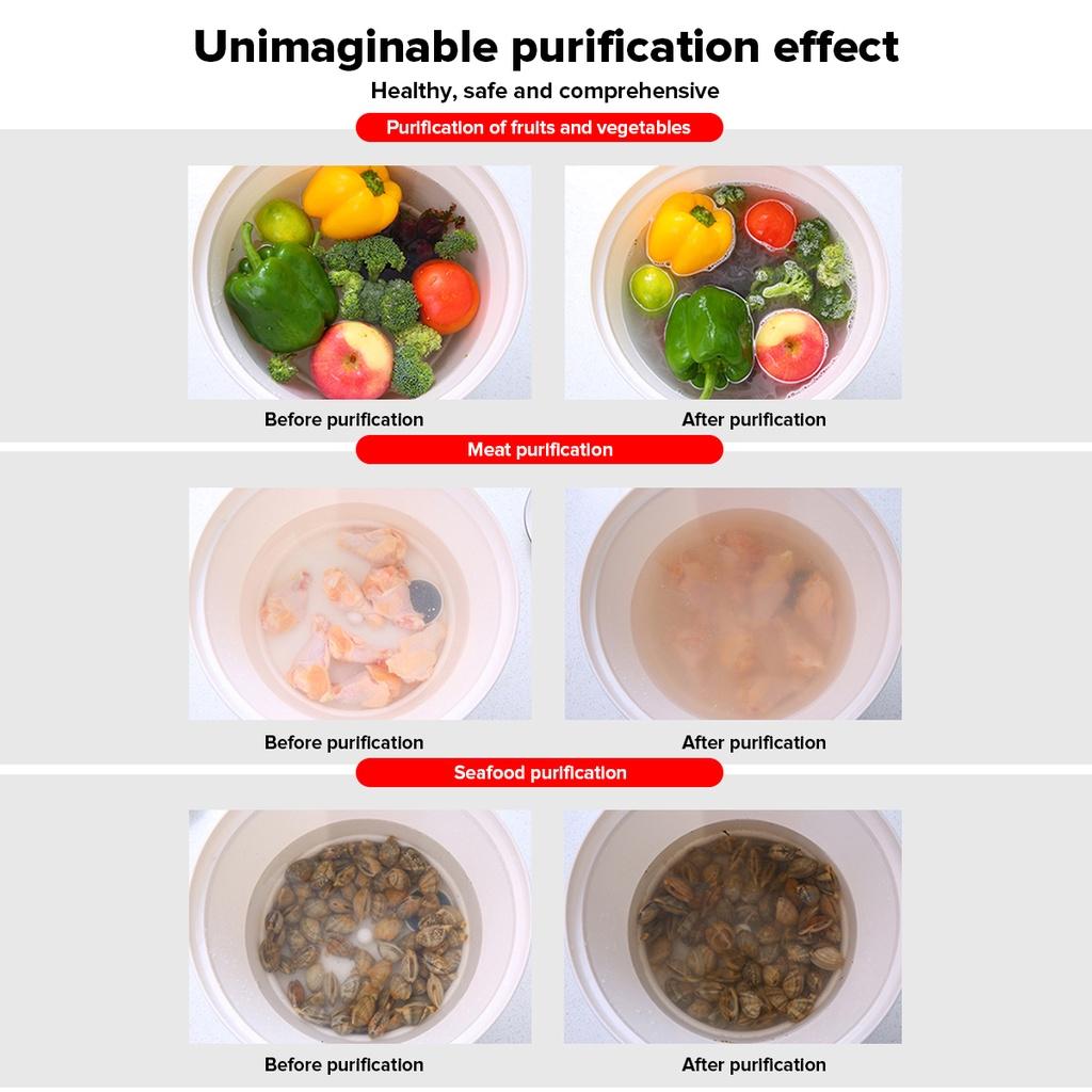 Máquina Limpiadora Ultrasónica Portátil de 9L Máquina Limpiadora de Verduras y Frutas Lavadora Esterilizadora Concentrador de Oxígeno Lavadora