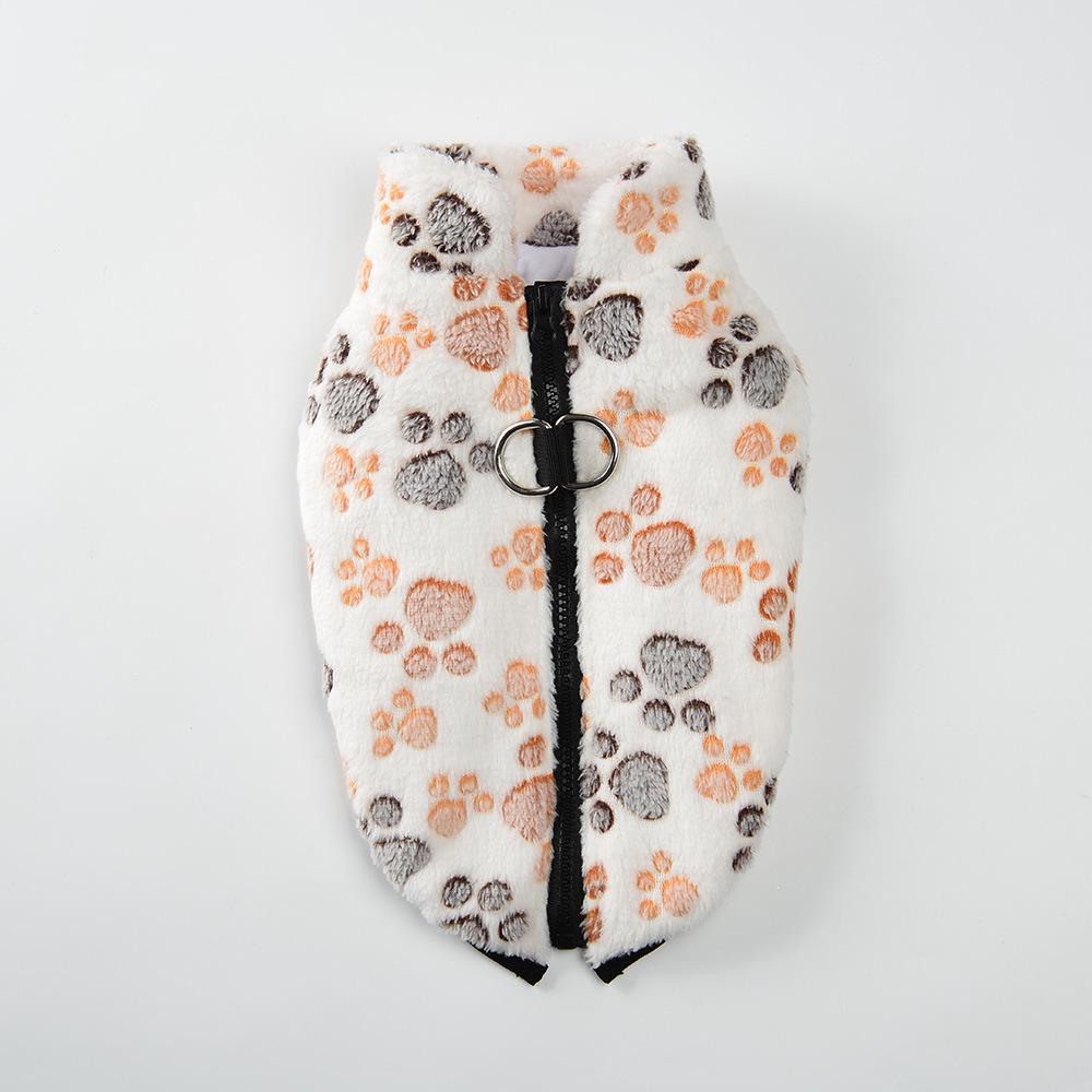 Leashable Dog Zipper Jacket - Cross-Border Sweater for Teddy, Bichon, Chihuahua - Autumn/Winter Pet Clothing