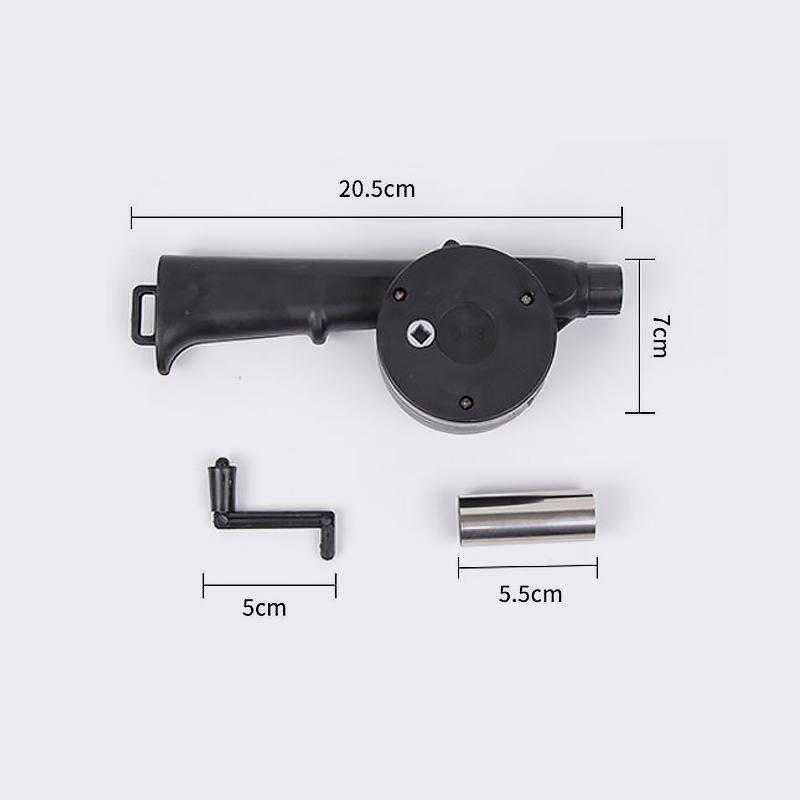 

1PCS Hand Operated Portable Barbecue Blower Camping Supplies BBQ Grill Combustion Support Outdoor Picnic Tool Equipment